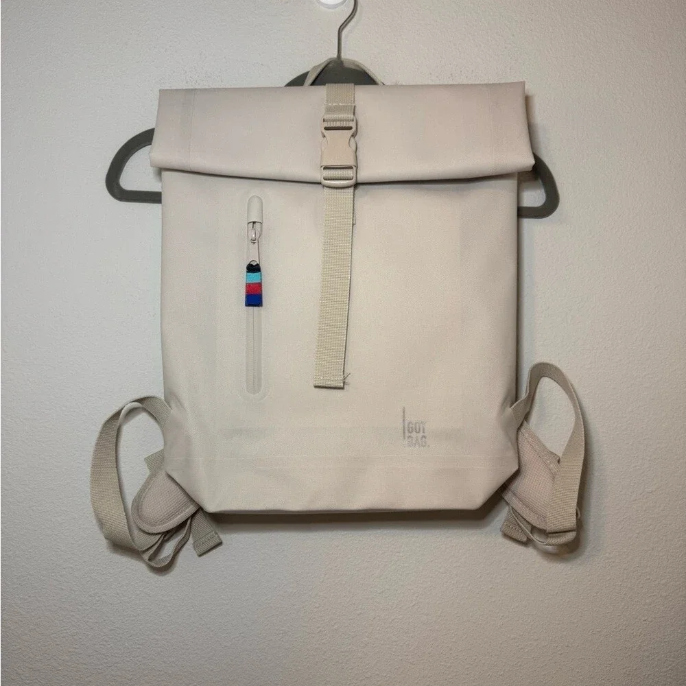 GOT BAG Cream Roll-Top Backpack NWT